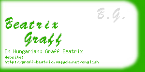 beatrix graff business card